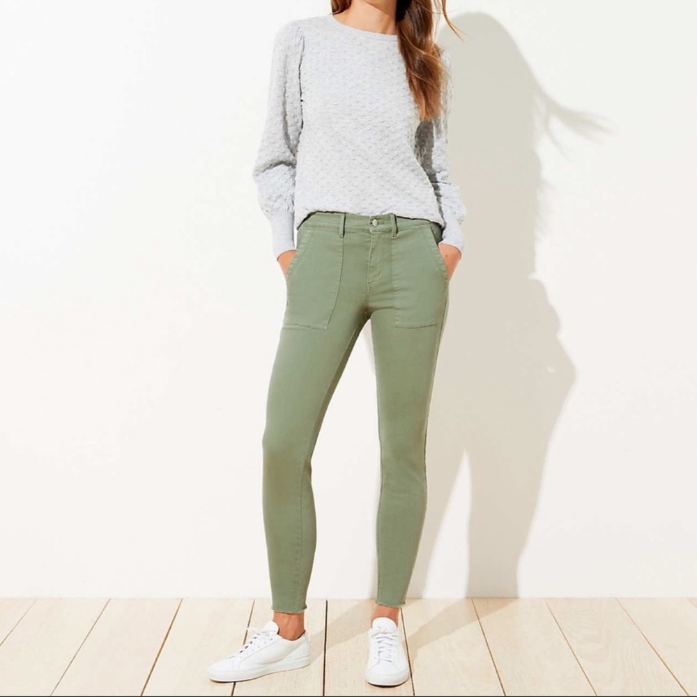 Loft Green Skinny Pants